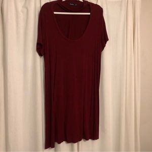 Burgundy dress